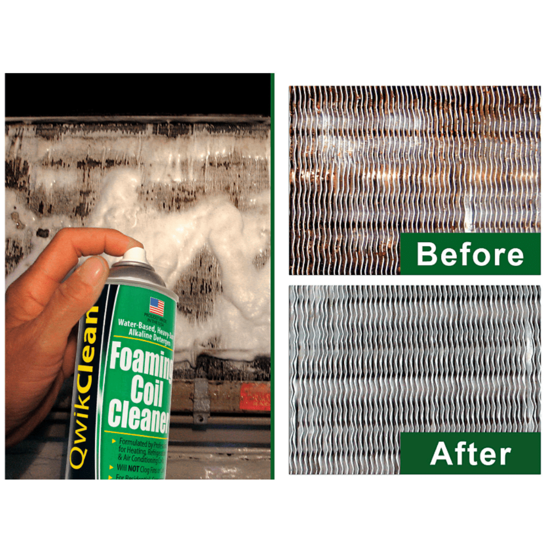 QWIK CLEAN FOAMING COIL CLEANER - 18OZ. CAN - A&R Supply - Air Conditioning & Refrigeration Wholesaler - MAINSTREAM ENGINEERING