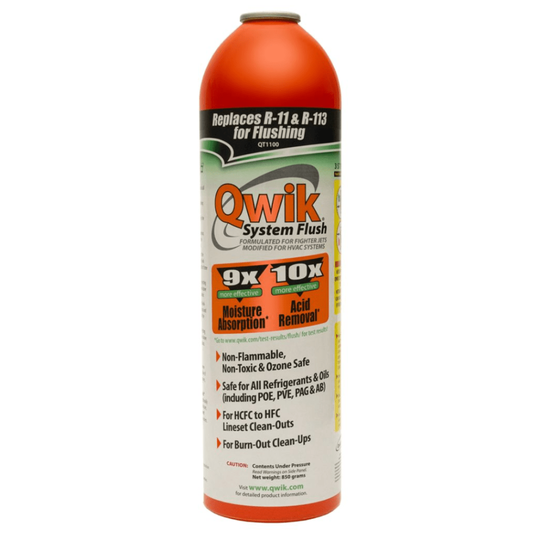 QWIK SYSTEM FLUSH® 2 LB. AEROSOL CAN - A&R Supply - Air Conditioning & Refrigeration Wholesaler - MAINSTREAM ENGINEERING
