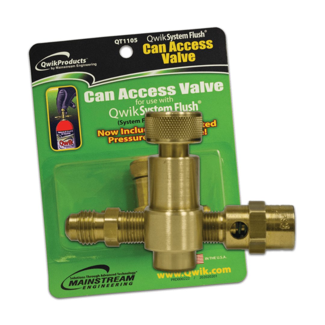 QWIK SYSTEM FLUSH CAN - ACCESS VALVE - A&R Supply - Air Conditioning & Refrigeration Wholesaler - MAINSTREAM ENGINEERING