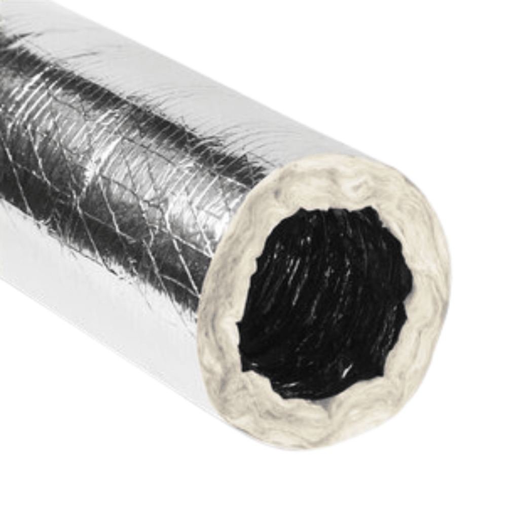 R8 RIP STOP SILVER JACKET 16" x 25' BAGGED FLEX DUCT - A&R Supply - Air Conditioning & Refrigeration Wholesaler - QUIETFLEX