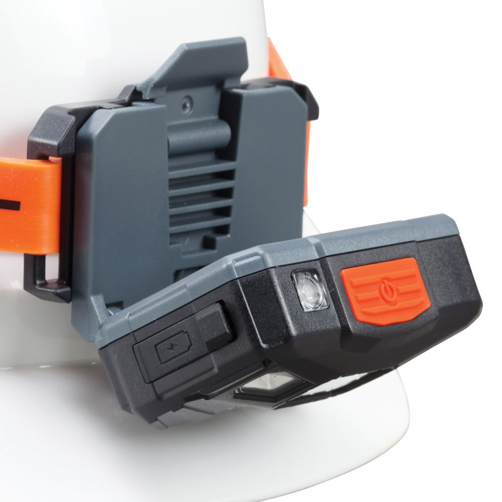 RECHARGEABLE HEADLAMP WITH SILICONE STRAP - 400 LUMENS - ALL-DAY RUNTIME - A&R Supply - Air Conditioning & Refrigeration Wholesaler - KLEIN TOOLS