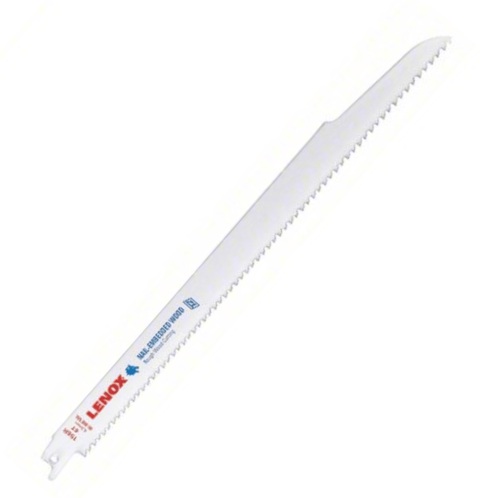 RECIPROCATING SAW BLADE: 6 TEETH PER INCH, 12" BLADE LG, 3/4" HT, 0.05" CUT WD, 5 PK - A&R Supply - Air Conditioning & Refrigeration Wholesaler - LENOX