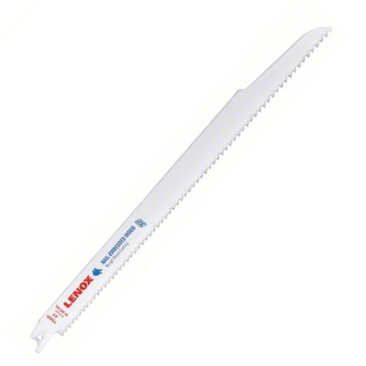 RECIPROCATING SAW BLADE: 6 TEETH PER INCH, 12" BLADE LG, 3/4" HT, 0.05" CUT WD, 5 PK - A&R Supply - Air Conditioning & Refrigeration Wholesaler - LENOX