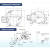 REFRIGERATION COMPRESSOR - R134A - 1/2 HP - A&R Supply - Air Conditioning & Refrigeration Wholesaler - GENESIS