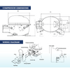 REFRIGERATION COMPRESSOR - R134A - 1/8 HP - A&R Supply - Air Conditioning & Refrigeration Wholesaler - GENESIS