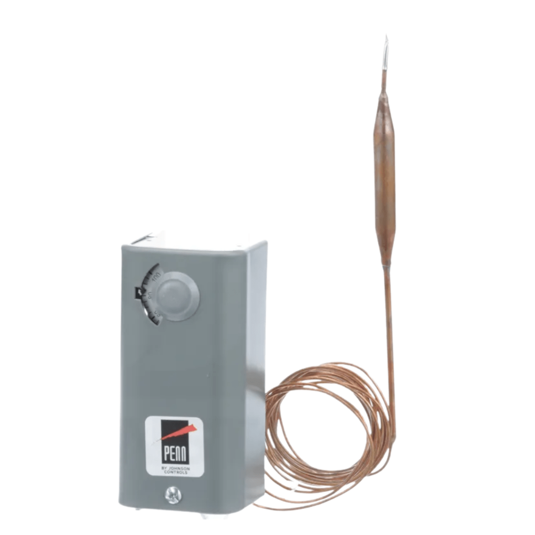 REMOTE BULB TEMP CONTROL -30/100F DIFF:3-12 ADJ:8' -CAP:SPDT - A&R Supply - Air Conditioning & Refrigeration Wholesaler - JOHNSON CONTROLS