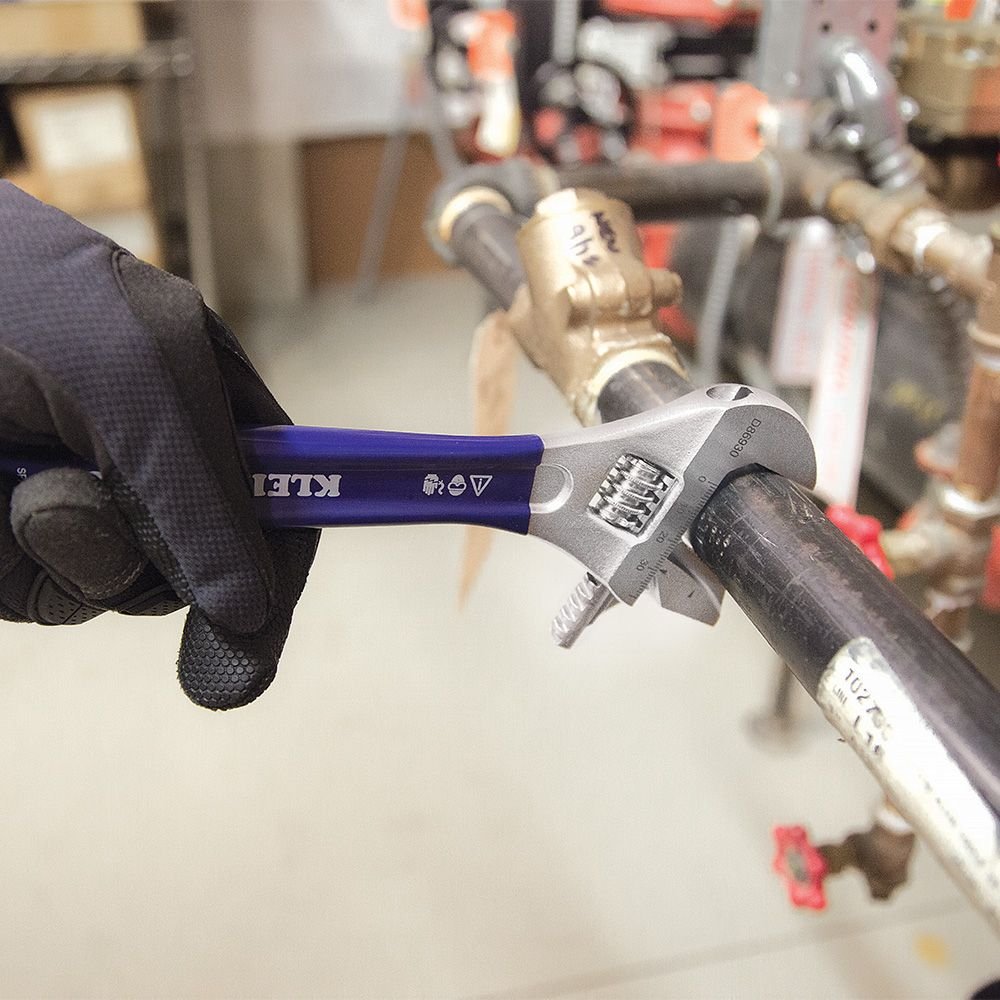 REVERSIBLE JAW/ADJUSTABLE PIPE WRENCH, 10-INCH - A&R Supply - Air Conditioning & Refrigeration Wholesaler - KLEIN TOOLS