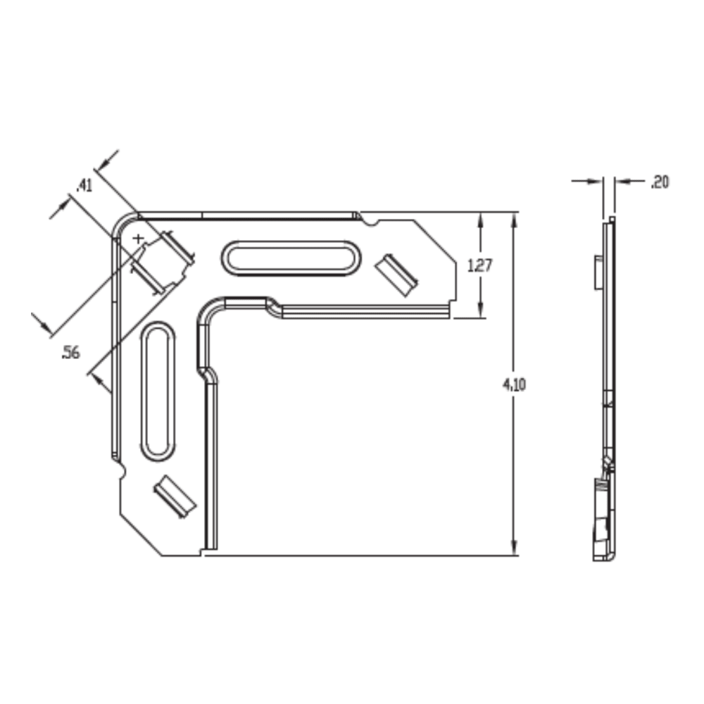 STACKABLE "F" CORNER FOR AUTOMATIC INSERTION - A&R Supply - Air Conditioning & Refrigeration Wholesaler - ELGEN