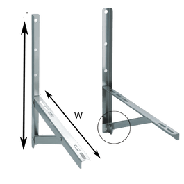 STAILESS STEEL FOLDABLE WALL CONDENSER BRACKET - MAX LOAD: 485LBS - A&R Supply - Air Conditioning & Refrigeration Wholesaler - HERCULES