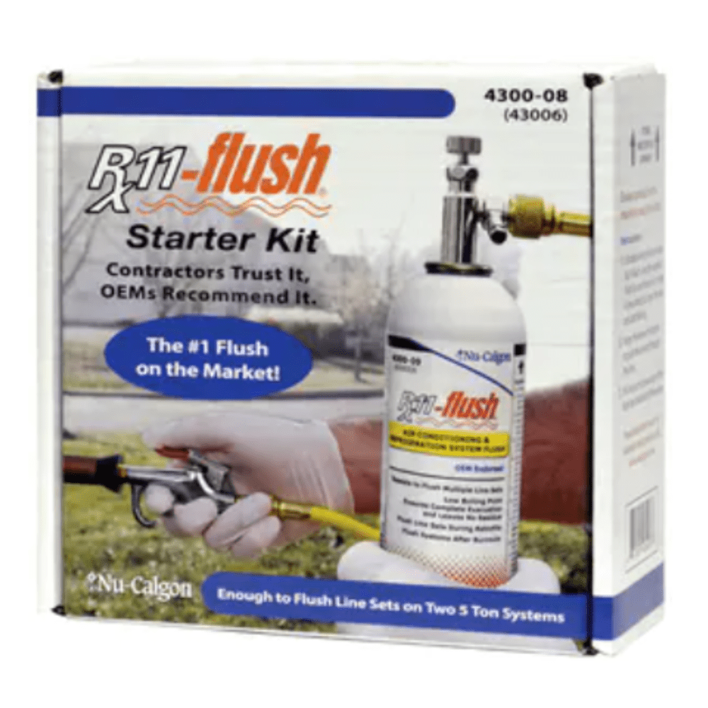 STARTER KIT - 1 LB. RX11 FLUSH KIT W/ GUN HOSE VALVE - A&R Supply - Air Conditioning & Refrigeration Wholesaler - NU-CALGON