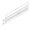 STEEL AIR-HANDLER BRACKET - WALL MOUNT 2-1/4" x 20-3/4" 20 GAUGE - A&R Supply - Air Conditioning & Refrigeration Wholesaler - MIAMI TECH