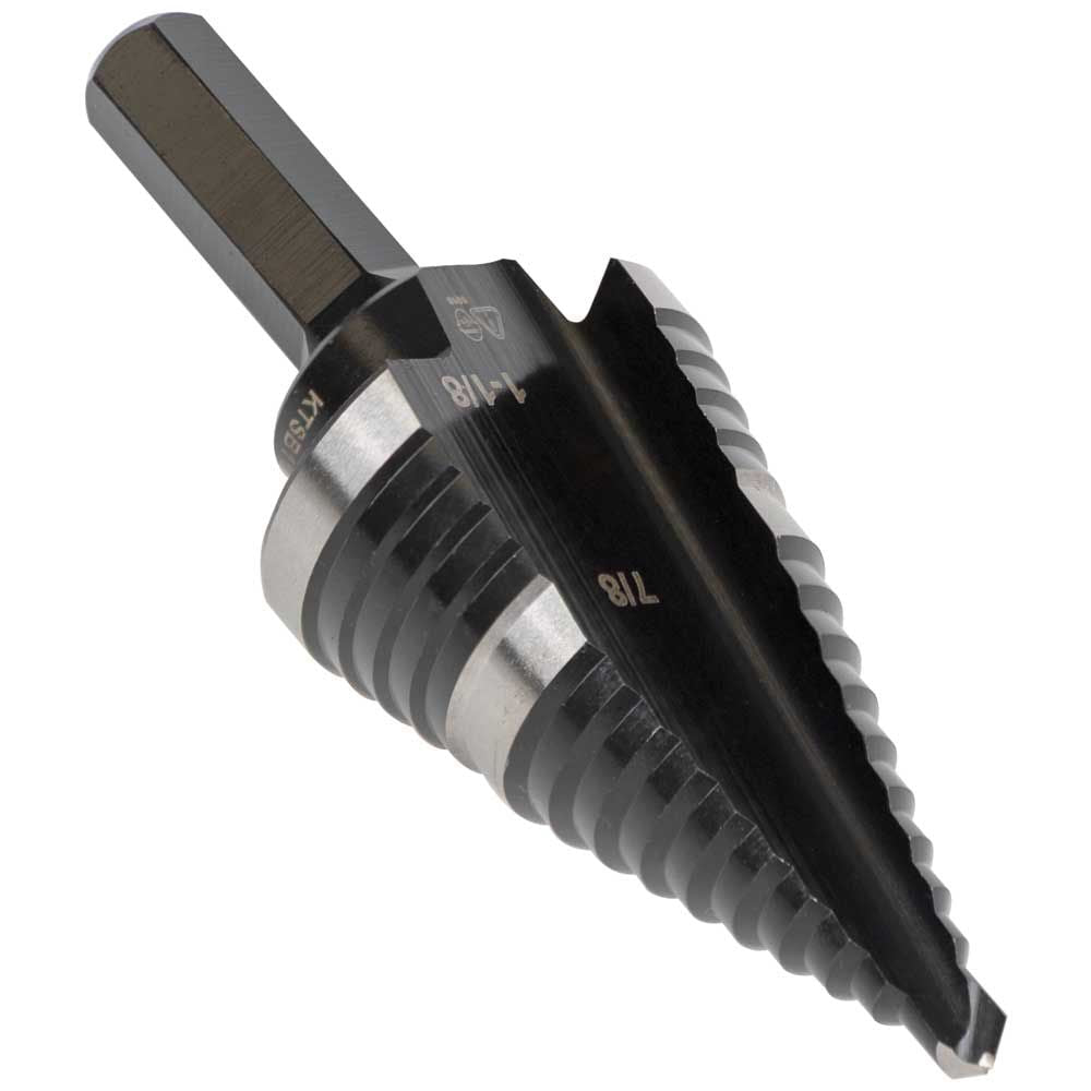 STEP DRILL BIT 11 DOUBLE-FLUTED 7/8 TO 1-1/8-INCH - A&R Supply - Air Conditioning & Refrigeration Wholesaler - KLEIN TOOLS