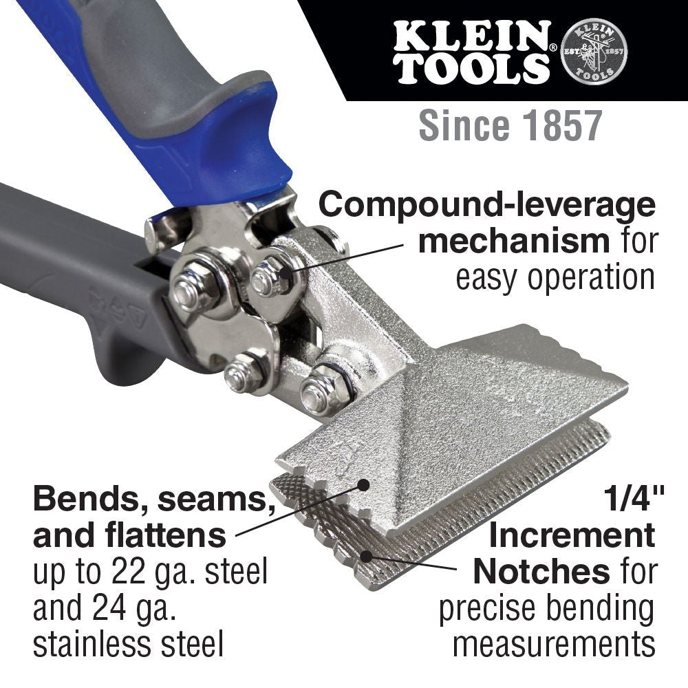STRAIGHT HAND SEAMER - 3-INCH - A&R Supply - Air Conditioning & Refrigeration Wholesaler - KLEIN TOOLS