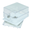 T-STAT GUARD CLEAR PLASTIC - 4 3/4" x 4 1/4" x 2 3/4" - A&R Supply - Air Conditioning & Refrigeration Wholesaler - SMART ELECTRIC