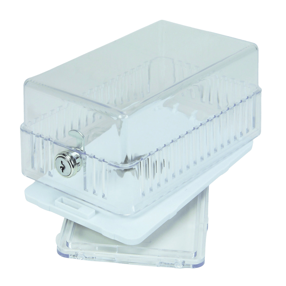 T-STAT GUARD CLEAR PLASTIC - 5 3/4" x 3 1/2" x 2 3/4" - A&R Supply - Air Conditioning & Refrigeration Wholesaler - SMART ELECTRIC