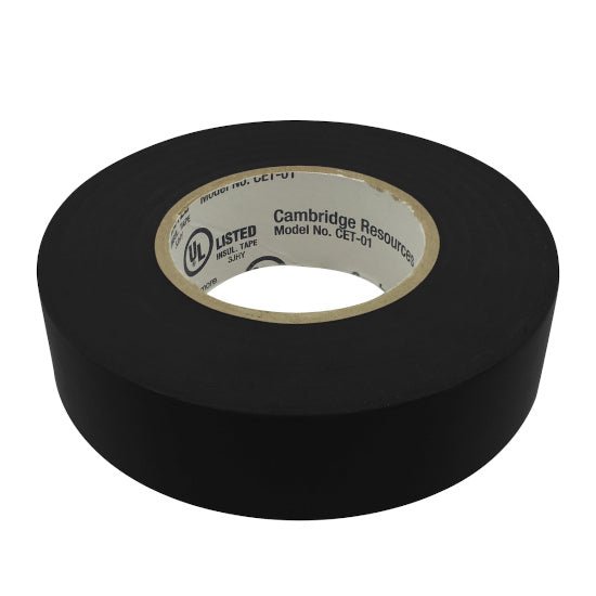TAPE, ELECTRICAL - VINYL - 600V - 0.75 IN. X 66 FT.; BLACK - A&R Supply - Air Conditioning & Refrigeration Wholesaler - CAMBRIDGE RESOURCES