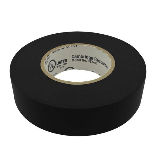 TAPE, ELECTRICAL - VINYL - 600V - 0.75 IN. X 66 FT.; BLACK - A&R Supply - Air Conditioning & Refrigeration Wholesaler - CAMBRIDGE RESOURCES