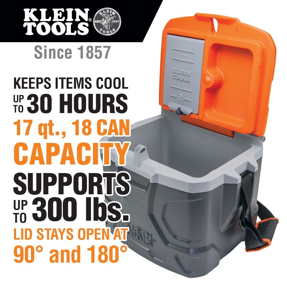 TRADESMAN PRO™ TOUGH BOX COOLER, 17-QUART - A&R Supply - Air Conditioning & Refrigeration Wholesaler - KLEIN TOOLS