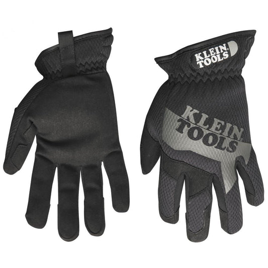 UTILITY GLOVES - MECHANICS GLOVES, EXTRA LARGE BLACK/GRAY - REINFORCED - TREK DRY TOP WITH SPONGE FOAM - A&R Supply - Air Conditioning & Refrigeration Wholesaler - KLEIN TOOLS