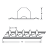 VANE RAIL - 2" x 10' - PRICE IS PER FT - A&R Supply - Air Conditioning & Refrigeration Wholesaler - ELGEN
