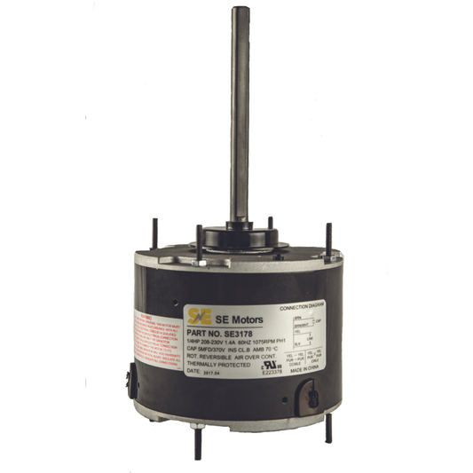 VERTICAL CONDENSER - MULTI-HORSEPOWER - 1075RPM - HI-TEMP 70⁰C - 1/4HP, 208/230V - A&R Supply - Air Conditioning & Refrigeration Wholesaler - SMART ELECTRIC