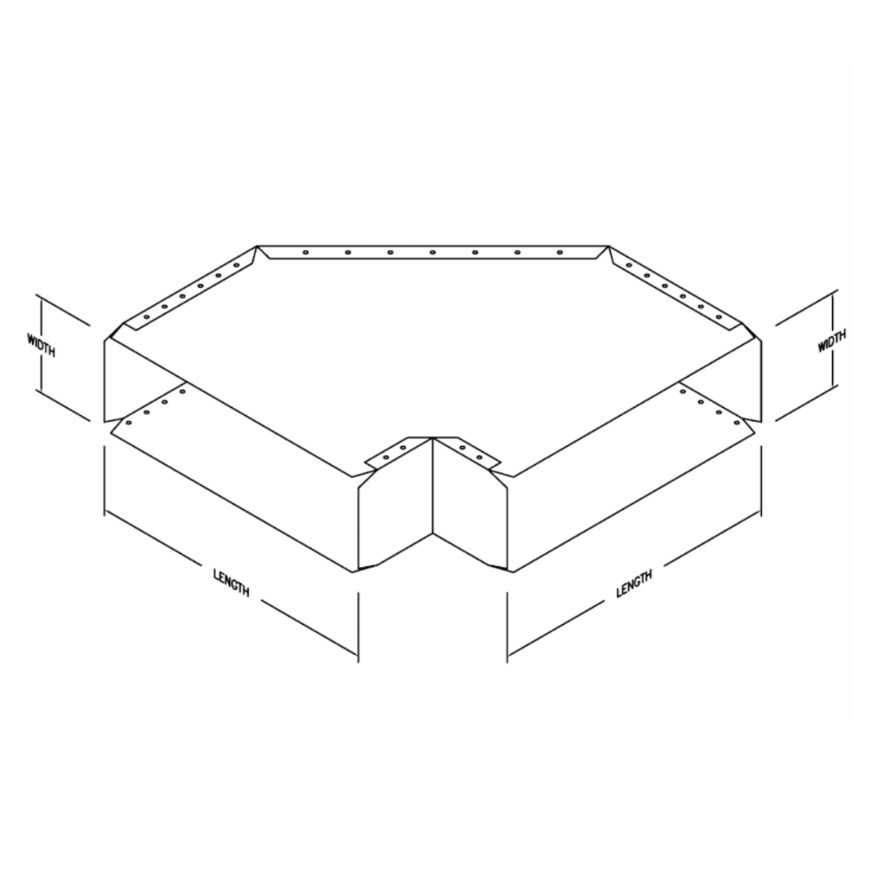 WALL STACK LONG-WAY ELBOW - 3.25" x 10" - A&R Supply - Air Conditioning & Refrigeration Wholesaler - MIAMI TECH
