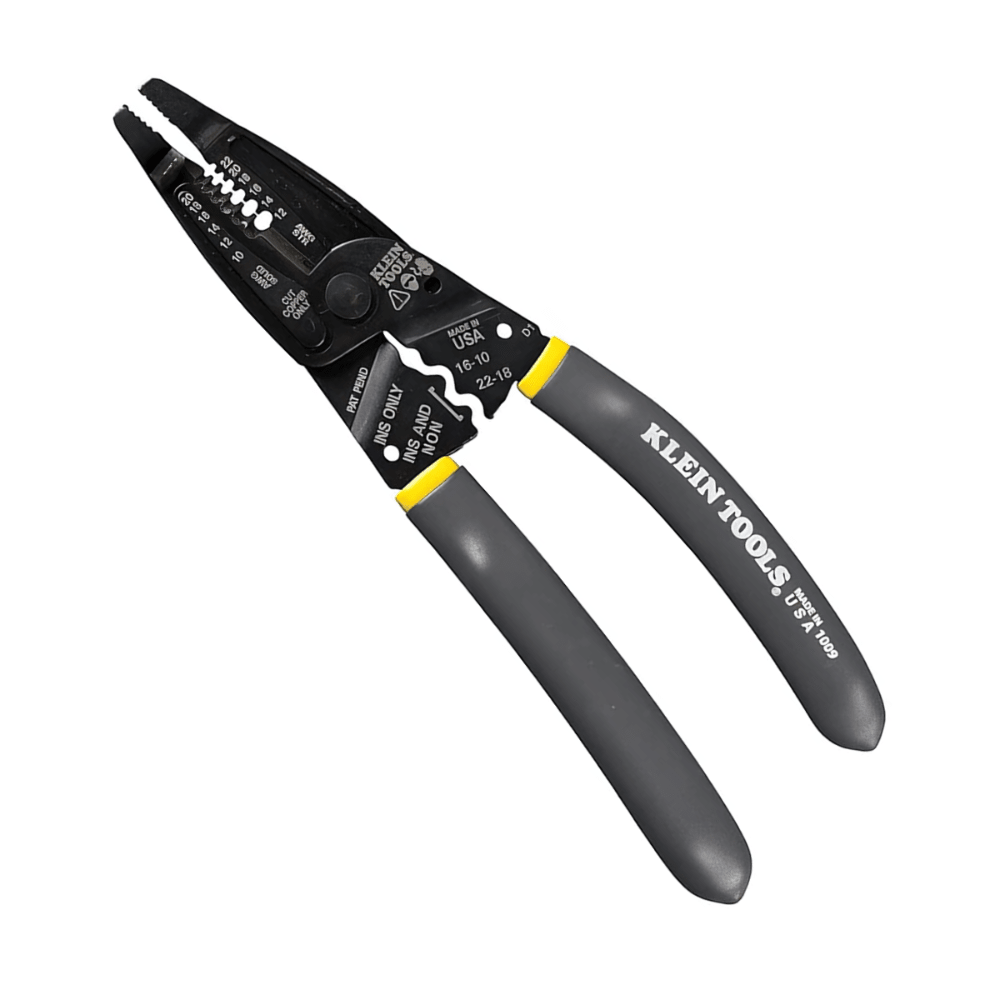 WIRE STRIPPER, CRIMPING TOOL, WIRE CUTTER, LONG-NOSE MULTI-PURPOSE ELECTRICIAN TOOL - A&R Supply - Air Conditioning & Refrigeration Wholesaler - KLEIN TOOLS