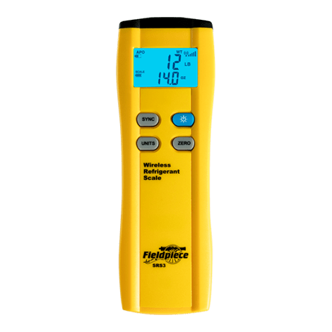 WIRELESS REFRIGERANT SCALE - 250 LB CAPACITY - A&R Supply - Air Conditioning & Refrigeration Wholesaler - FIELDPIECE