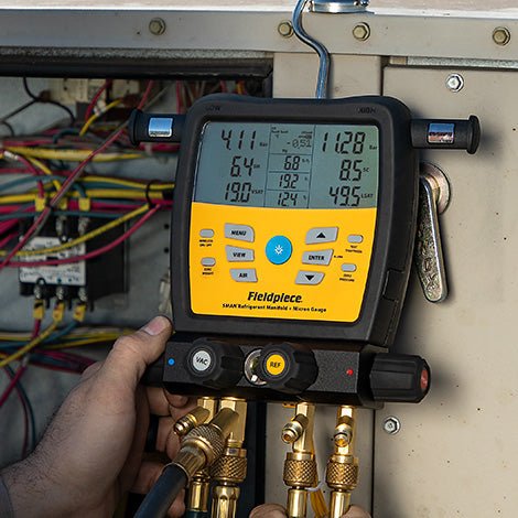 WIRELESS SMAN 4-PORT REFRIGERANT MANIFOLD - A2L COMPATIBLE - A&R Supply - Air Conditioning & Refrigeration Wholesaler - FIELDPIECE